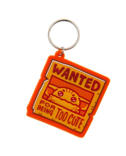 Star Wars: The Mandalorian PVC Keyring Wanted-TM-02454