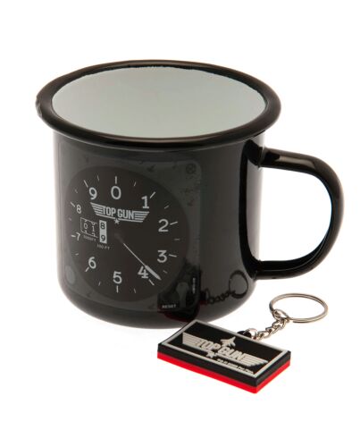 Top Gun Enamel Mug & Keyring Set-TM-02771