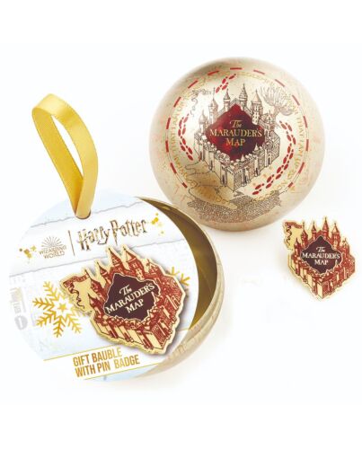 Harry Potter Christmas Gift Bauble Marauders Map-TM-02960
