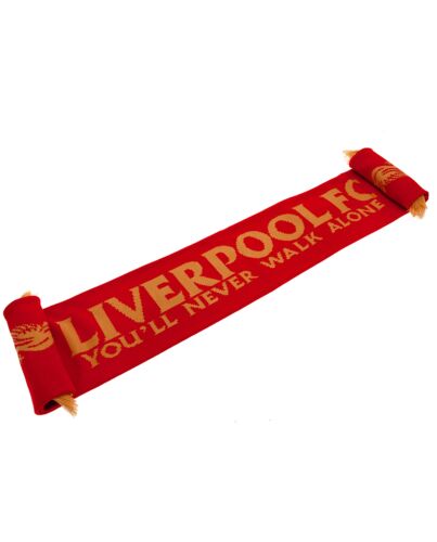 Liverpool FC Gold Liverbird Scarf-TM-02975