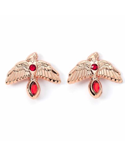 Harry Potter Rose Gold Plated Fawkes Stud Earrings-TM-03232
