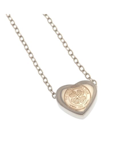Celtic FC Stainless Steel Heart Necklace-TM-03842
