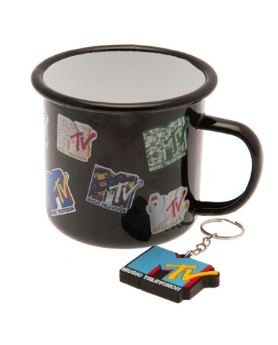 MTV Enamel Mug & Keyring Set-TM-02768