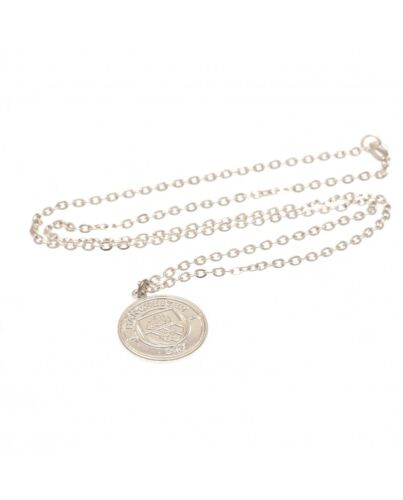 Manchester City FC Silver Plated Pendant & Chain-22974