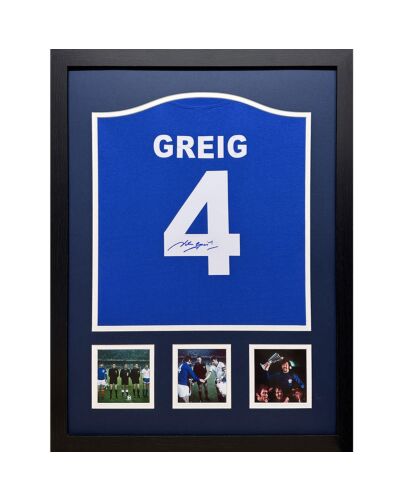 Rangers FC 1972 Greig Signed Shirt (Framed)-TM-02728
