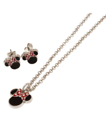 Minnie Mouse Fashion Jewellery Necklace & Earring Set-TM-02686