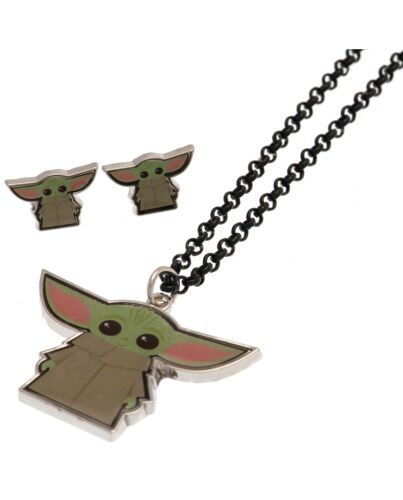 Star Wars: The Mandalorian Fashion Jewellery Necklace & Earring Set-TM-02687