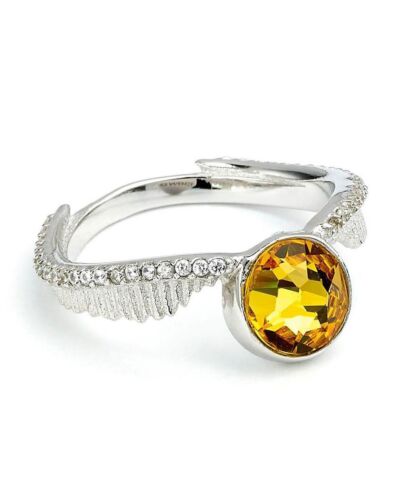 Harry Potter Sterling Silver Crystal Ring Golden Snitch Large-172389