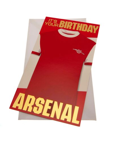 Arsenal FC Retro Shirt Birthday Card-TM-03875
