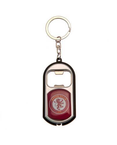 Aston Villa FC Keyring Torch Bottle Opener-TM-03866