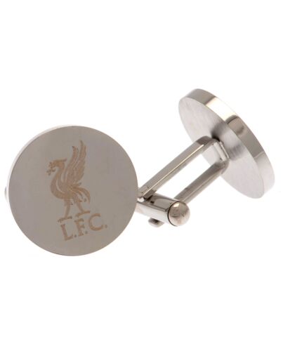 Liverpool FC Stainless Steel Round Cufflinks-TM-03460