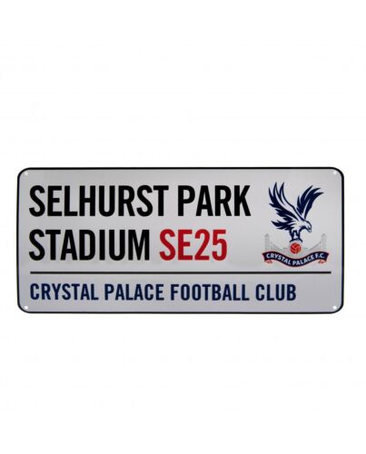 Crystal Palace FC White Street Sign-94318