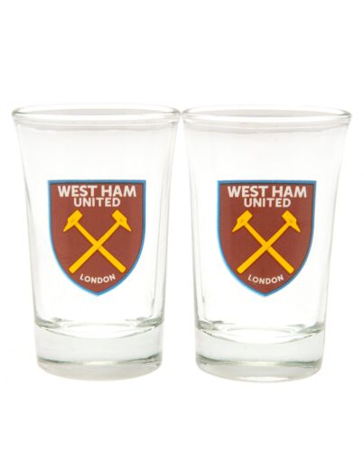 West Ham United FC 2pk Shot Glass Set-TM-04063