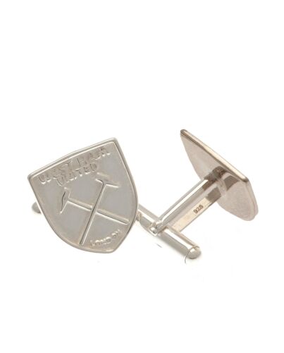 West Ham United FC Sterling Silver Crest Cufflinks-TM-04078