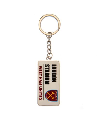 West Ham United FC Street Sign Keyring-TM-04080