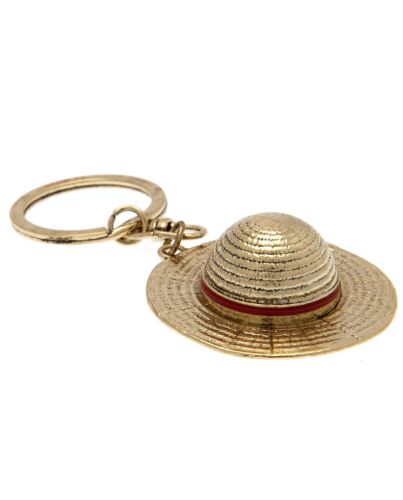 One Piece 3D Metal Keyring Straw Hat-TM-02388