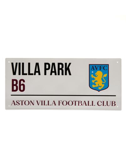 Aston Villa FC White Street Sign-TM-02935