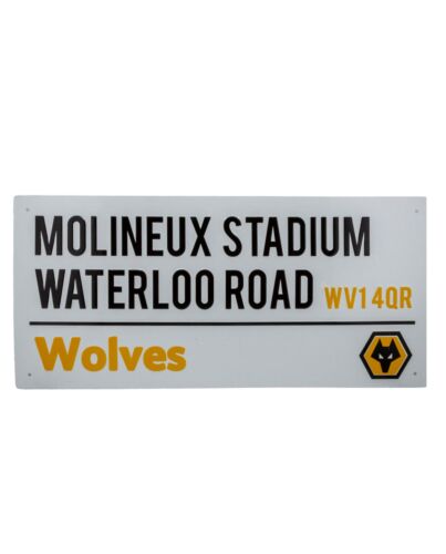 Wolverhampton Wanderers FC White Street Sign-TM-02940