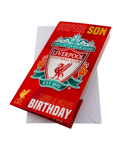 Liverpool FC Super Son Birthday Card-TM-03933