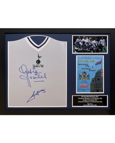 Tottenham Hotspur FC 1981 Ardiles & Villa Signed Shirts (Dual Framed)-TM-04646