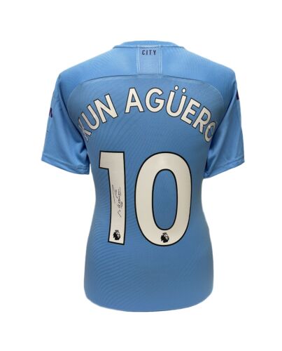 Manchester City FC Aguero Signed Shirt-TM-04649
