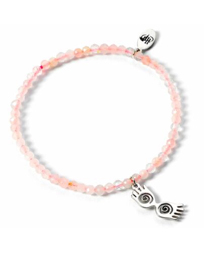 Harry Potter Stone Bracelet With Sterling Silver Charm Luna Glasses-TM-04734