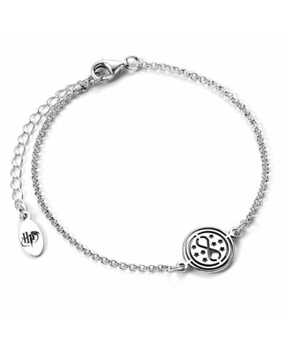 Harry Potter Sterling Silver Charm Bracelet Time Turner-TM-04739