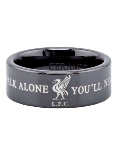 Liverpool FC Black Ceramic Ring Large-TM-05142
