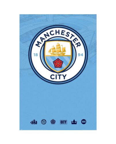 Manchester City FC Crest Poster 162-TM-05250