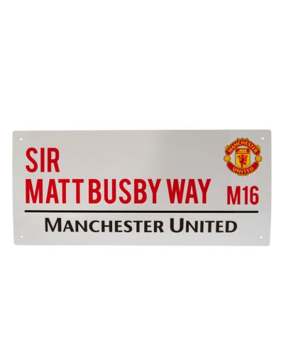 Manchester United FC Sir Matt Busby Way Street Sign-TM-01379
