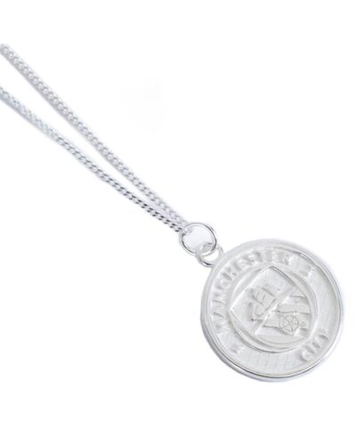 Manchester City FC Sterling Silver Pendant & Chain-TM-05072