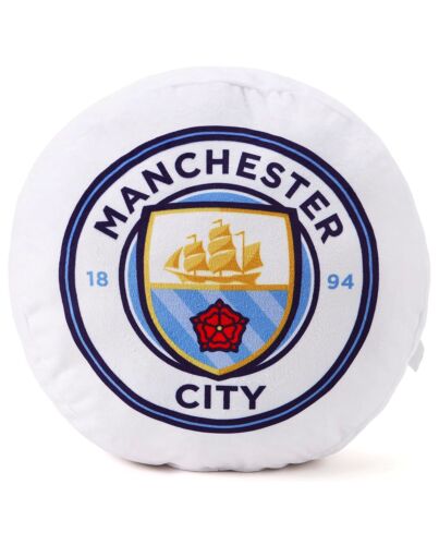 Manchester City FC Crest Cushion-TM-04365