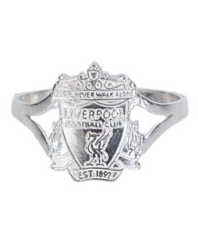 Liverpool FC Sterling Silver Split Shank Ring Small-TM-05155