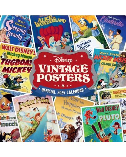 Disney Vintage Posters Square Calendar 2025-TM-04794
