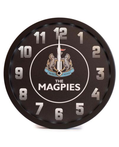 Newcastle United FC LED Magpies Wall Clock-TM-04265
