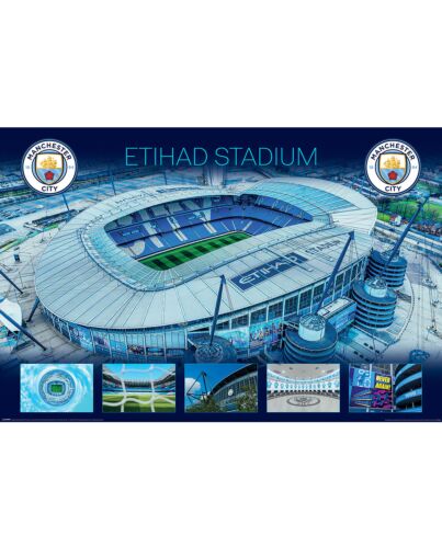 Manchester City FC Etihad Stadium Poster 199-TM-05383