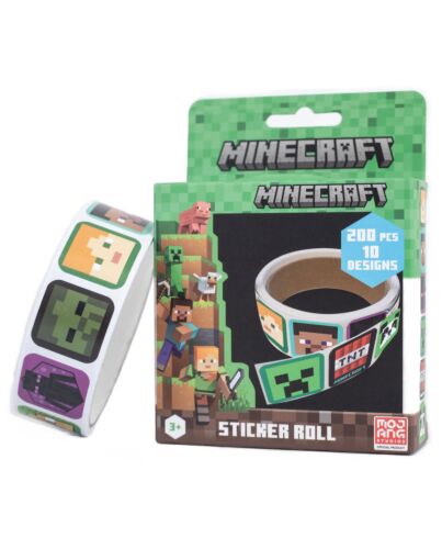 Minecraft 200pc Sticker Box-TM-05492