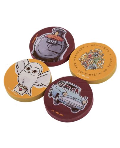 Harry Potter 4pk Eraser Set-TM-05503