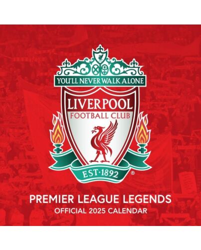 Liverpool FC Legends Square Calendar 2025-TM-04900