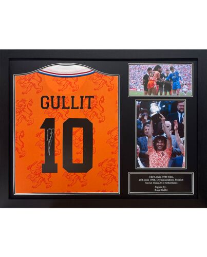 Netherlands Gullit 1994 Signed Shirt (Framed)-TM-05406