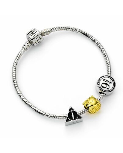 Harry Potter Silver Plated Bead Charm Bracelet-TM-05928