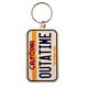 Back To The Future License Plate PVC Keyring