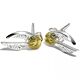 Harry Potter Sterling Silver Golden Snitch Stud Earrings