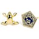 Harry Potter Gold Plated Chocolate Frog Stud Earrings