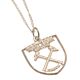 West Ham United FC Sterling Silver Crest Pendant & Chain