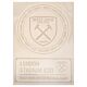 West Ham United FC 2pk A4 Car Decal