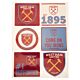 West Ham United FC Car Decal Set