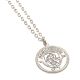 Manchester City FC Silver Plated Pendant & Chain