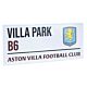 Aston Villa FC White Street Sign