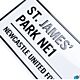 Newcastle United FC White Street Sign